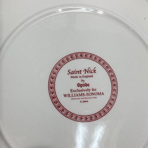 Spode Saint Nick Plates X Williams Sonoma NWOB Lot of 2 - Picture 8 of 8